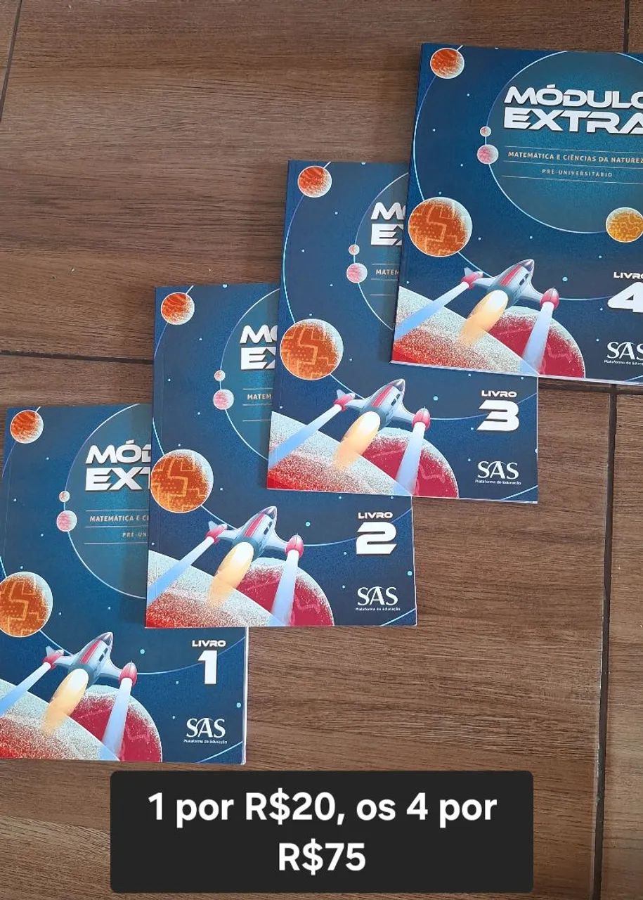 Apostilas SAS módulo extra, matemática e ciências da natureza