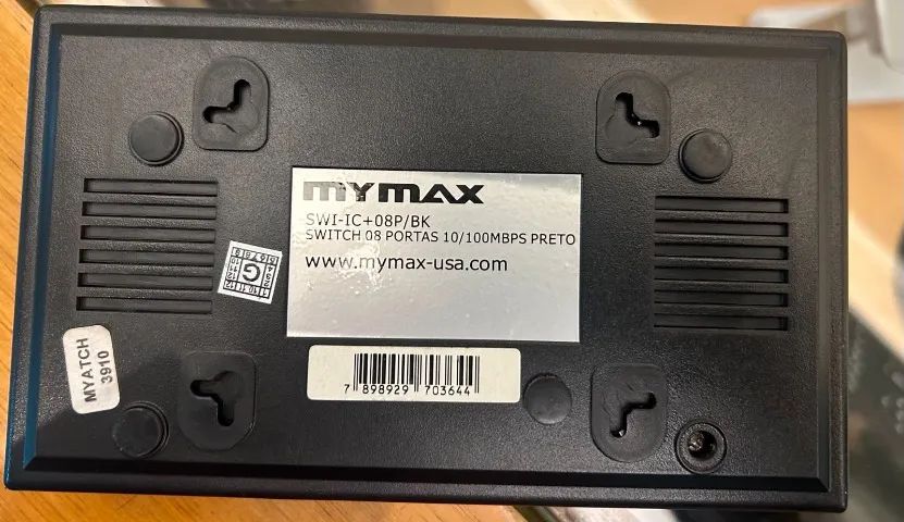 Switch MyMax 8 Portas Fast Ethernet 10/100 Mbps - Funcionando - Foto 3