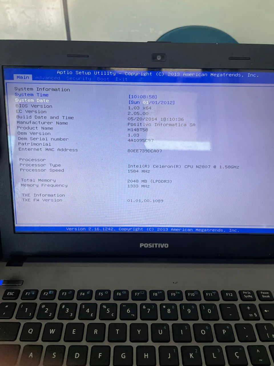 Notebook positivo 