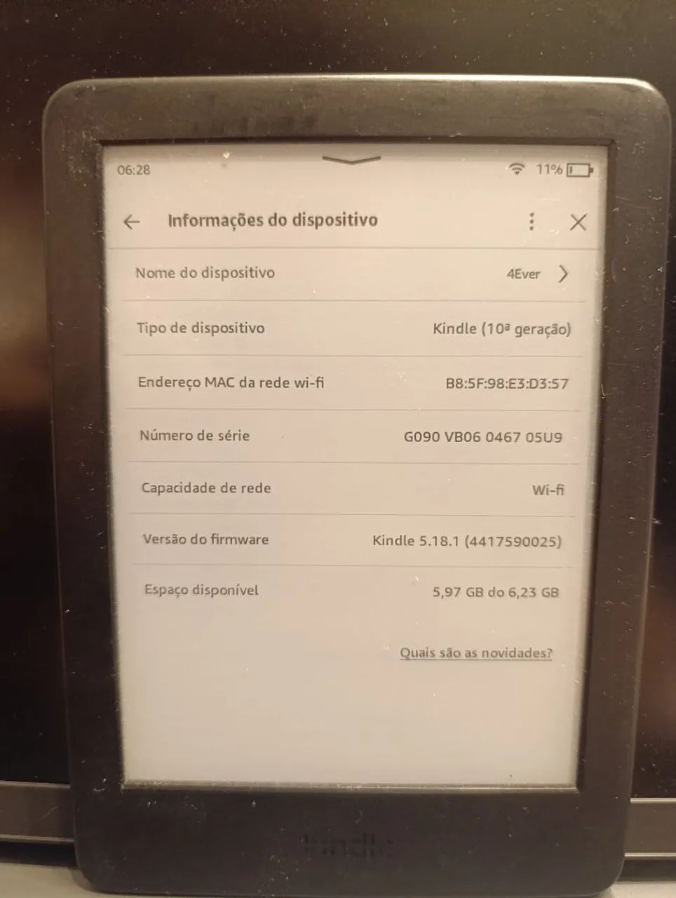 Kindle 10° GERAÇÃO