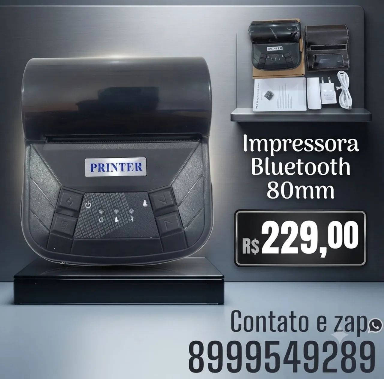 Impressora termica Bluetooth 80mm 