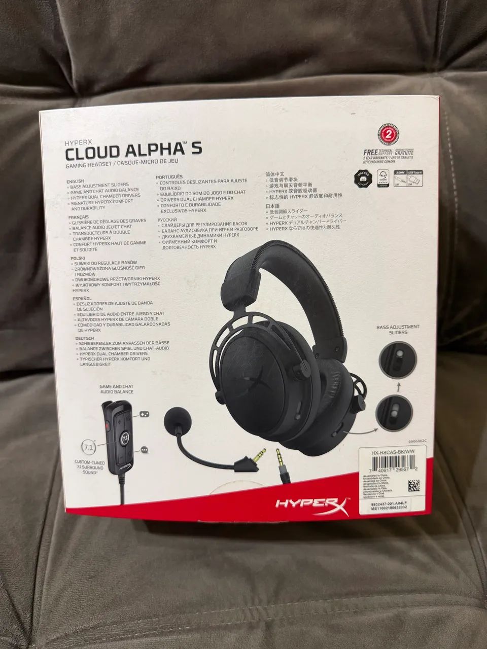 Headset HyperX Cloud Alpha S 7.1 - Foto 2