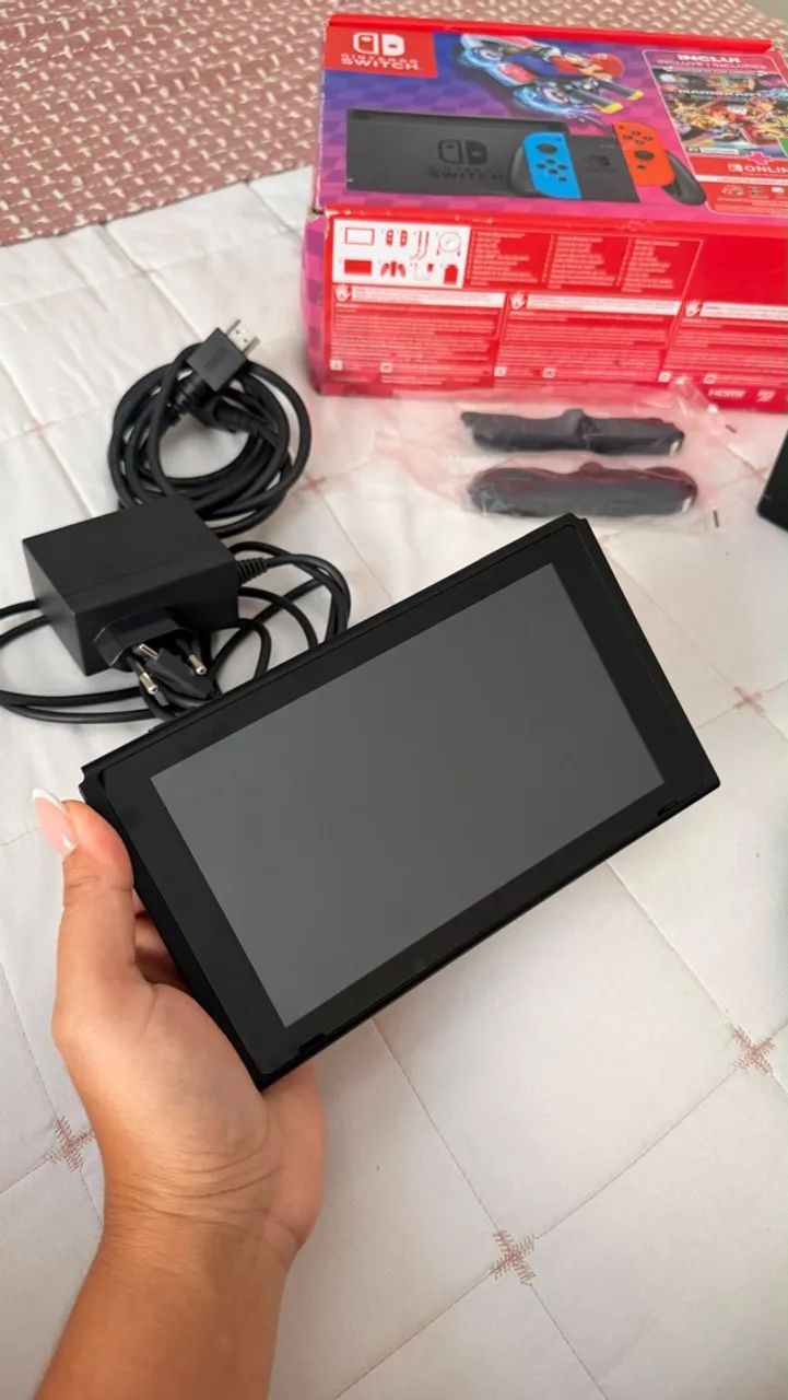 NINTENDO SWITCH V2 32G POUCO USADO - Foto 5