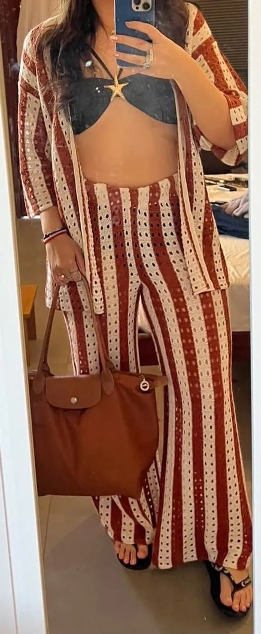 Conjunto crochê praia 