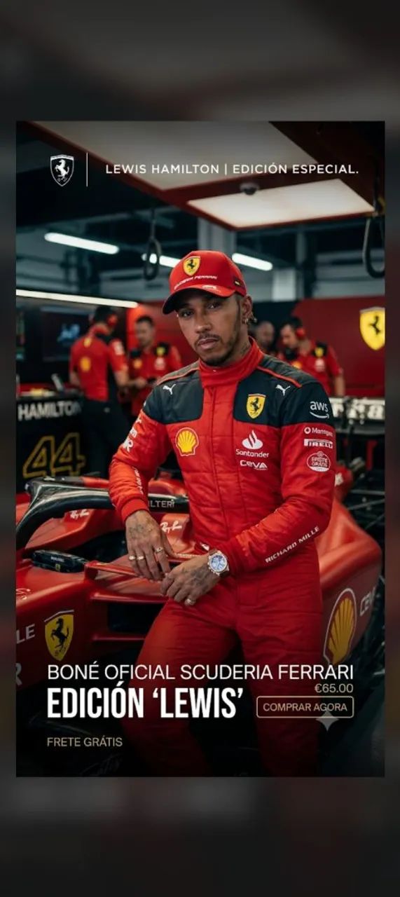 Boné Scuderia Ferrari 2026