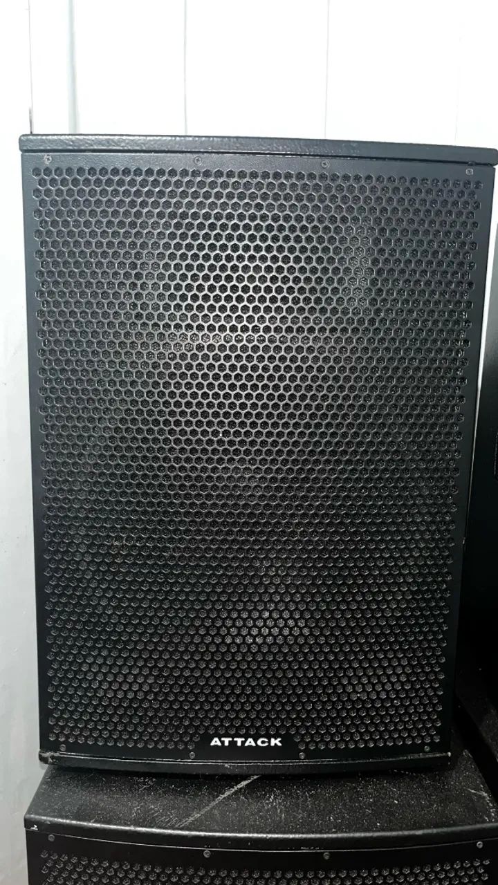 PA Attack 15" 500w e Subwoofer Attack 15'' 1000w ATIVOS - Foto 5