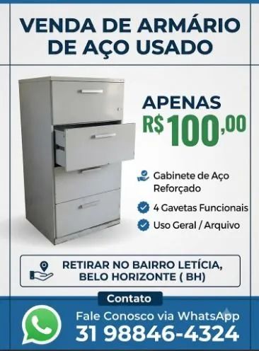 Gaveteiro Aço 
