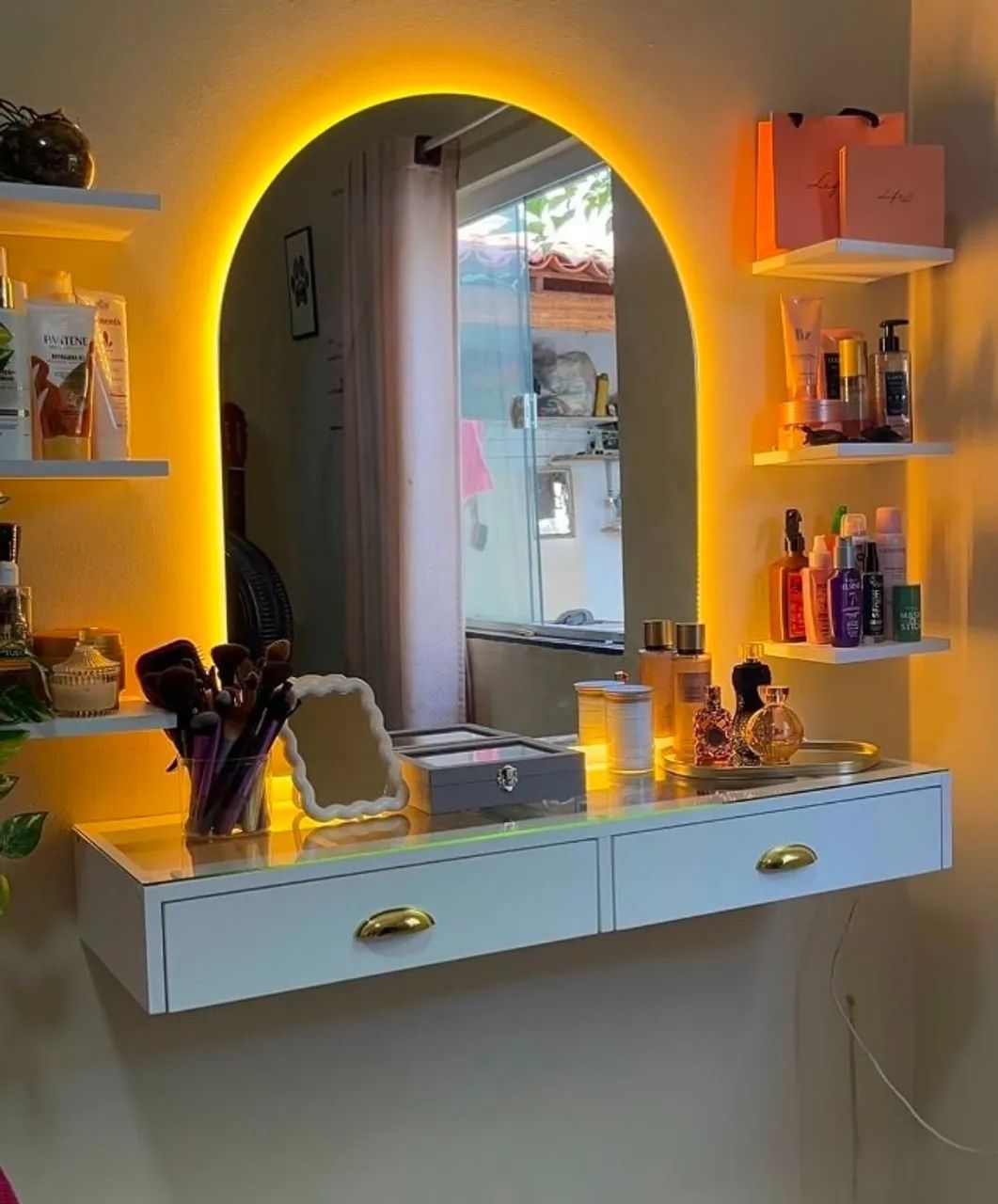 Espelho orgânico decorativo e funcional com e sem led  - Foto 5