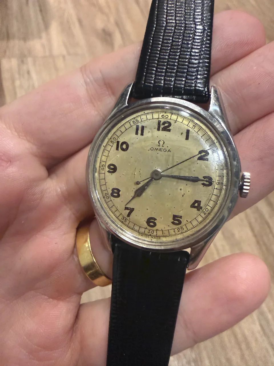 Relógio omega mecânico a corda vintage anos 40