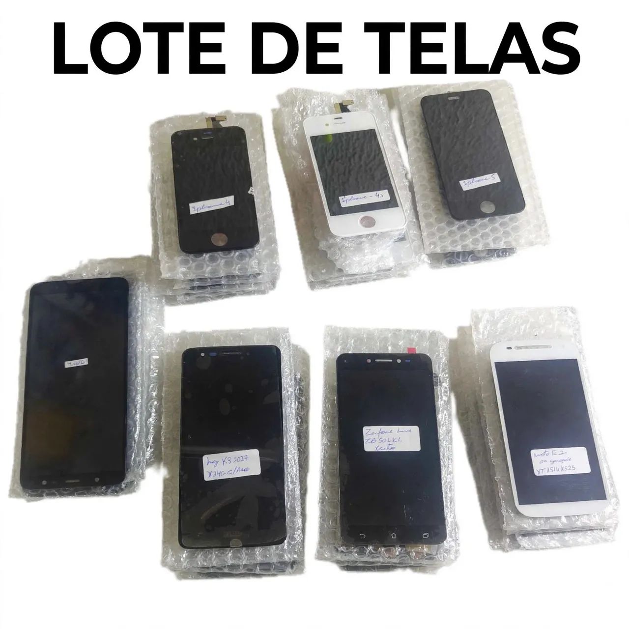 Lote de telas celulares diversos 