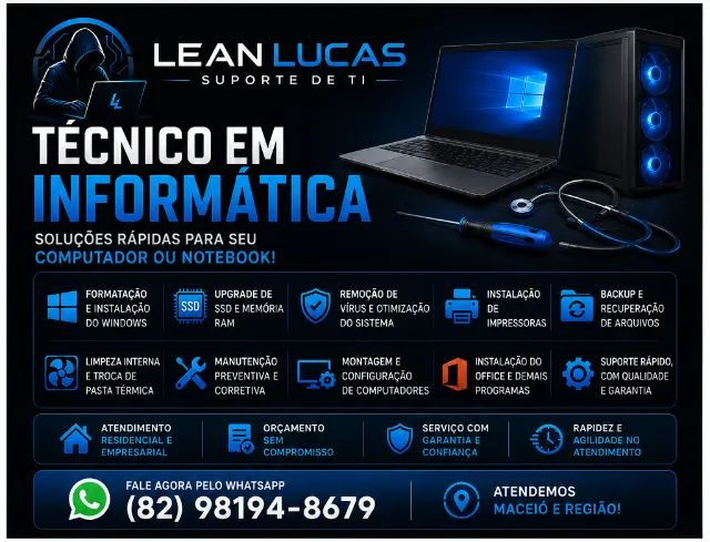 Técnico em Informática - Manutenção de Computadores e Notebooks - Foto 2