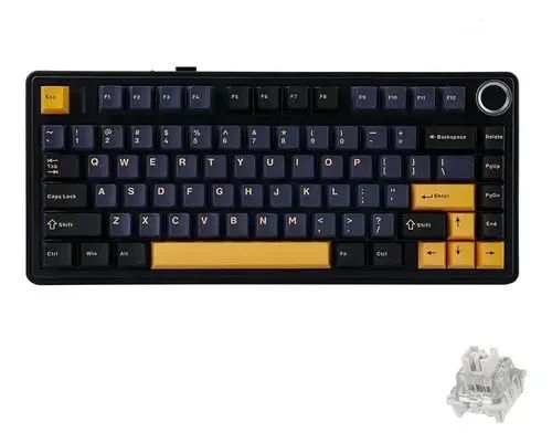 Teclas Keycaps do Aula F75 Thunder Black