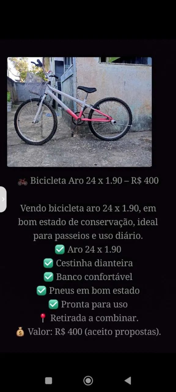 Bicicleta aro 24 x 1.90 - Foto 3