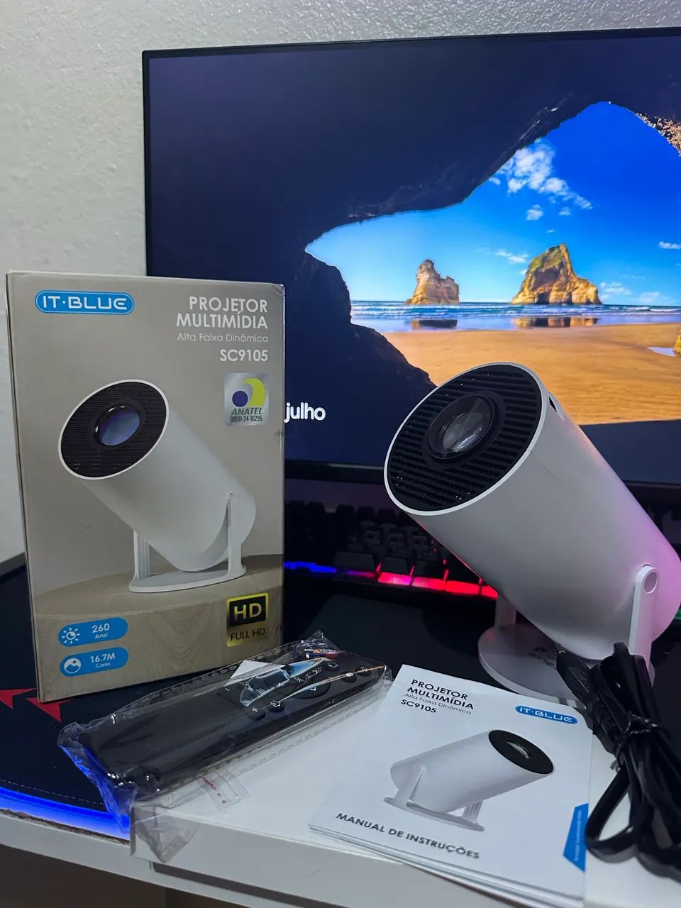 PROJETOR HY300 NOVO - Foto 4