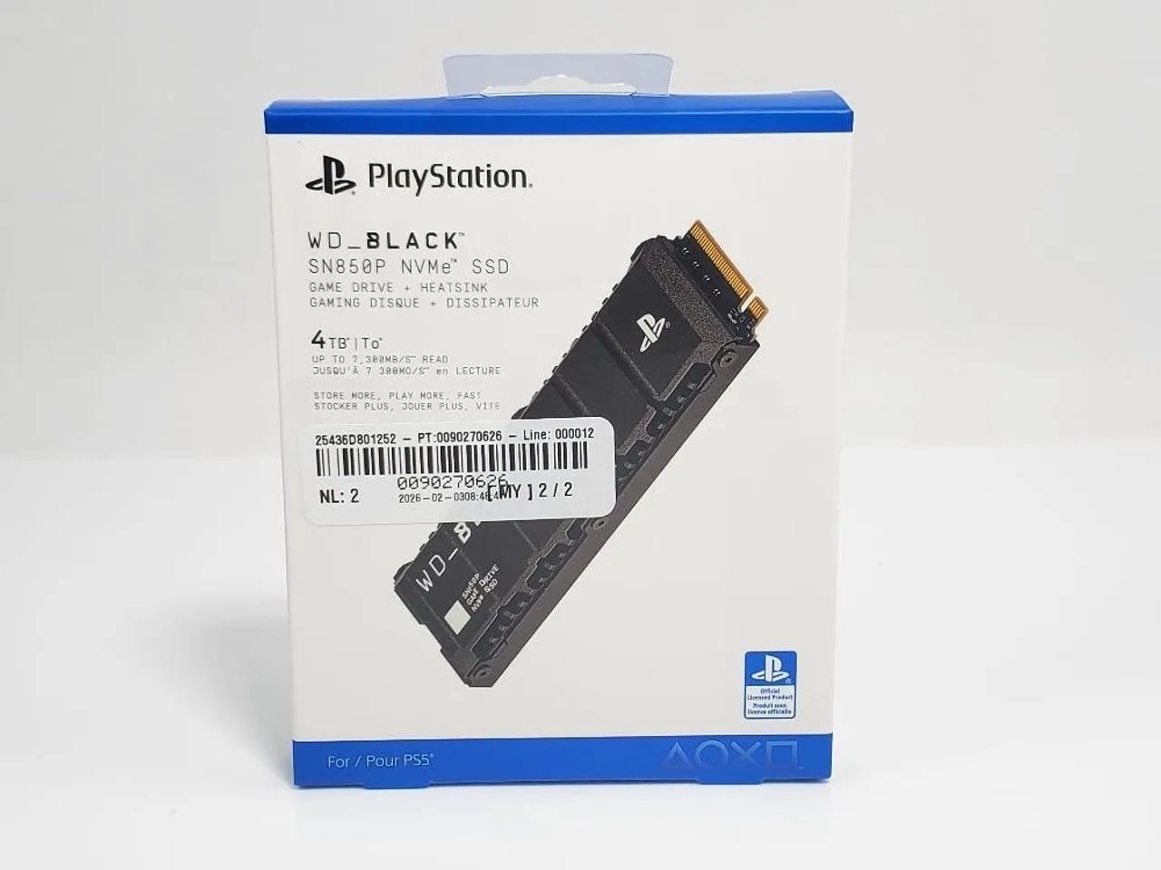 Ssd Wd_Black SN850P 4TB - PS5