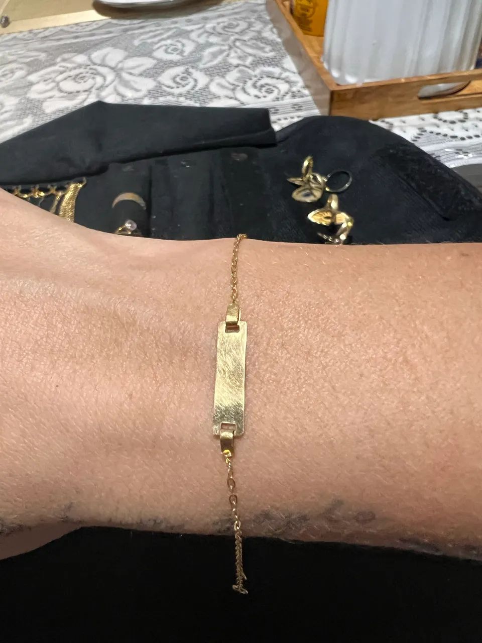 Pulseira infantil ouro 18k - Foto 3
