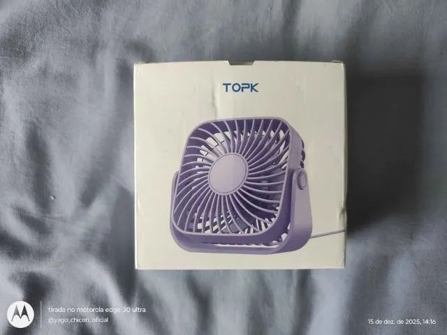 mini ventilador portátil USB preto