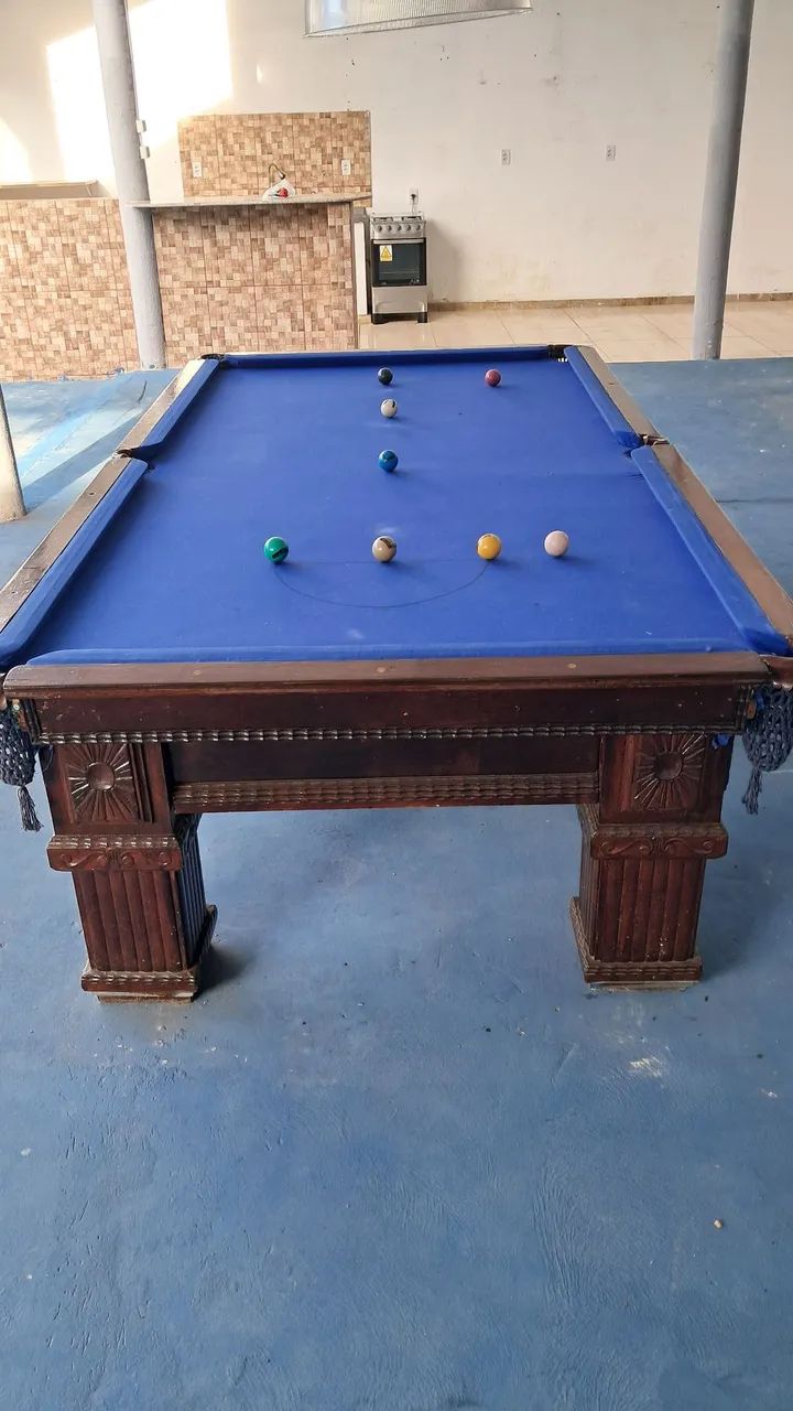 Mesa de bilhar 7 bolas original do século XX