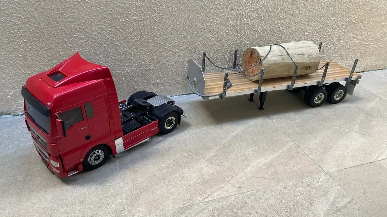 Vendo Conjunto Truck MAN 1/14 Rádio Futaba MFC 01 - Hobbies e