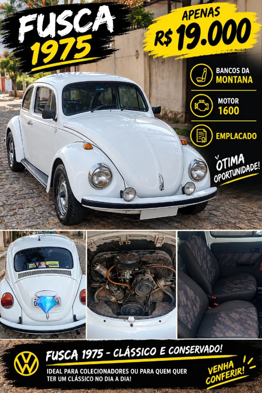 Volkswagen Fusca Fusca (gasolina) 1975