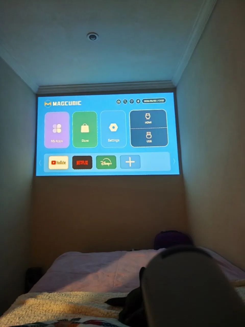 Projetor Smart HD Android Wi-Fi 5G Magcubic - Foto 4