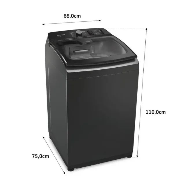 Máquina de Lavar Brastemp 16kg Titânio Double Wash - Nova NF - Foto 4