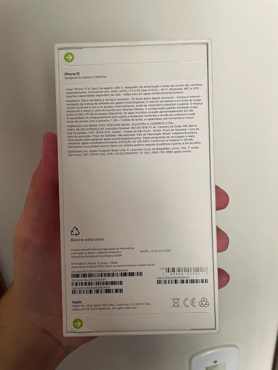 IPHONE 15 BLACK 128GB *LACRADO* - Foto 3