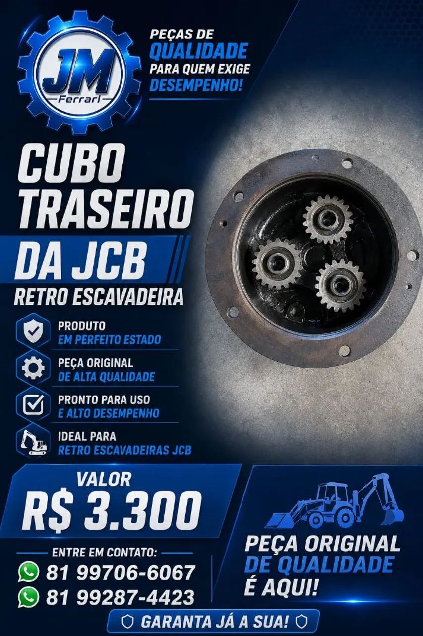 Cubo Traseiro da JCB 