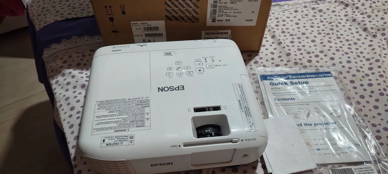PROJETOR EPSON W49 HDMI (3.400 Lumens) - Foto 4