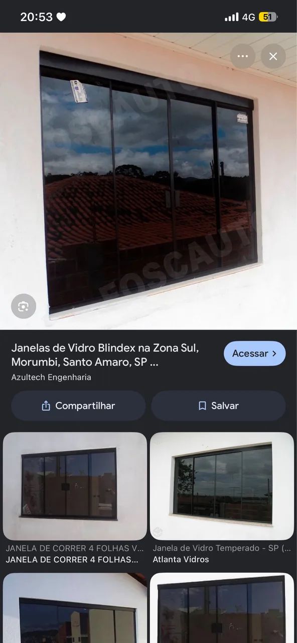 Vendo duas janelas de blindex