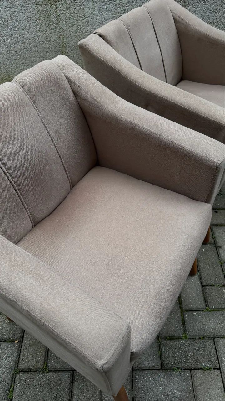 Par de Poltronas cor Cappuccino - Foto 4