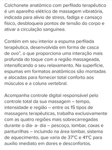 Colchonete elétrico magnético - Eletrodomésticos - Sapucaia II, Contagem  1020231556 | OLX