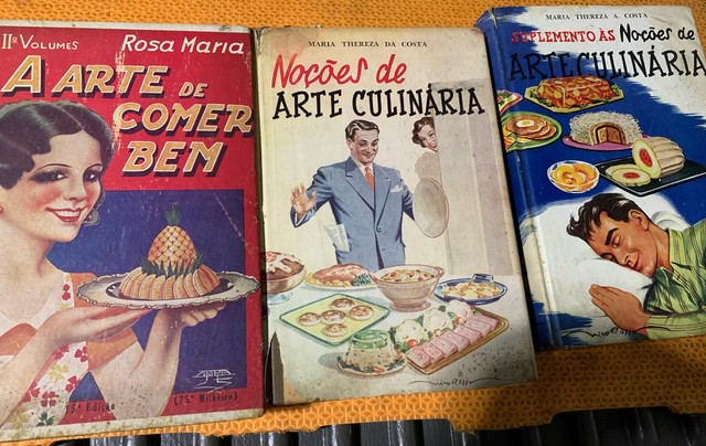 Livro de culinária gastronomia década 40 pós guerrs
