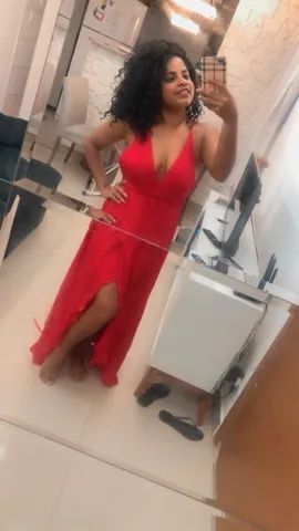 Vestido hot sale vermelho olx