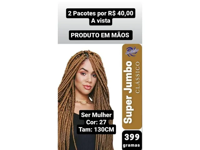 SUPER JUMBO BRAID 399G – Fibra Sintética – Ser Mulher – Seu Atacado do  Cabelo