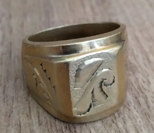 Anel Banhado a Ouro 18K. - Foto 2