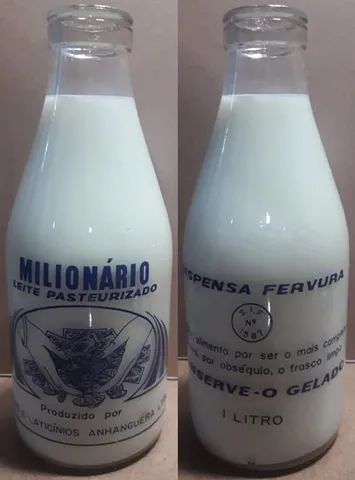 *** Garrafas / Litro de Leite de Vidro *** - Foto 2