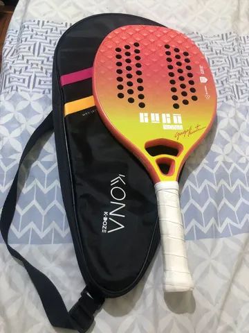 Raquete Beach Tennis Carbono 12k Total Pro Sunset + Capa