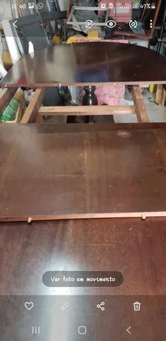 Mesa de madeira oval extensível - Foto 4