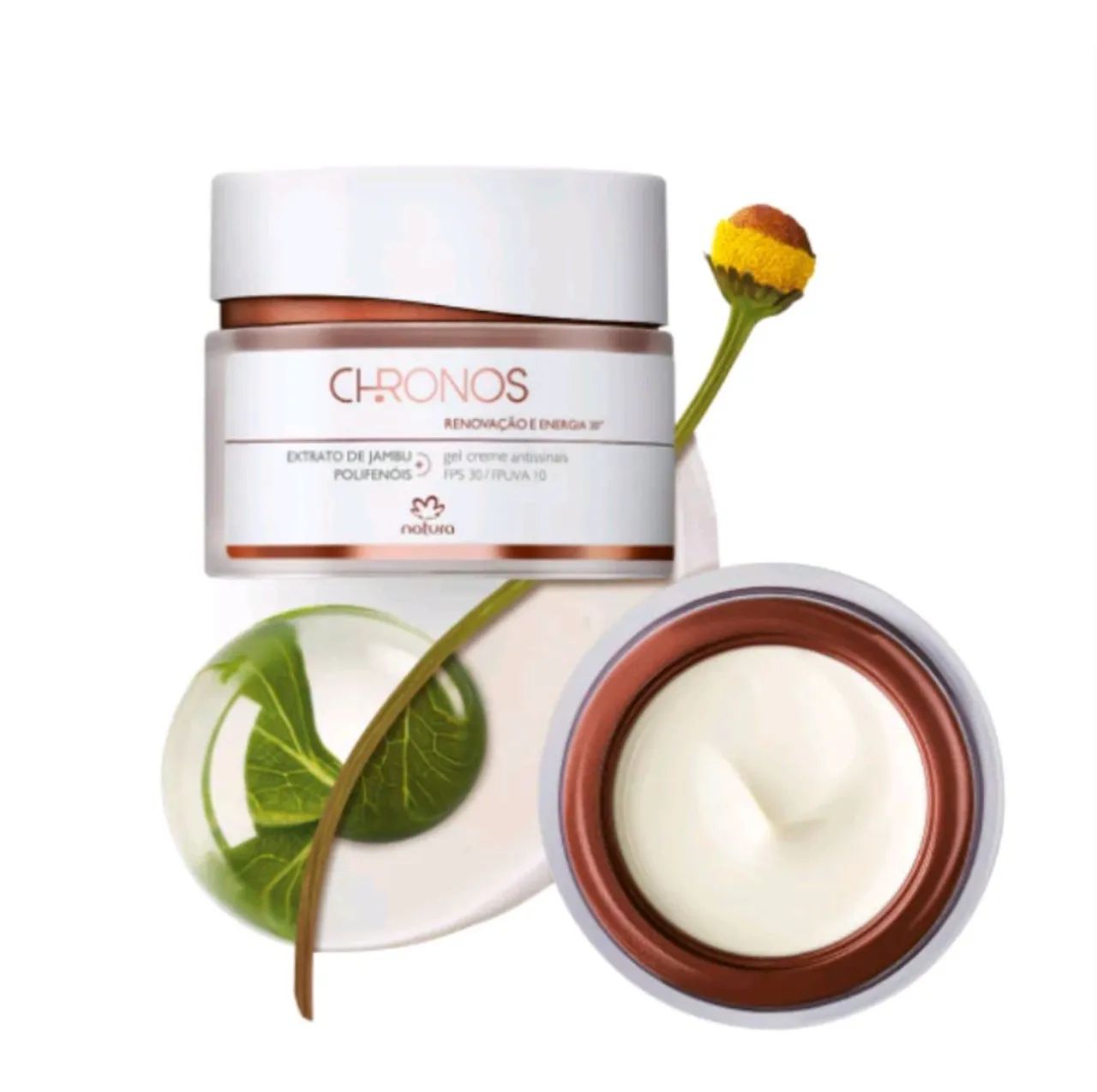 Creme facial antisinais Chronos Natura 