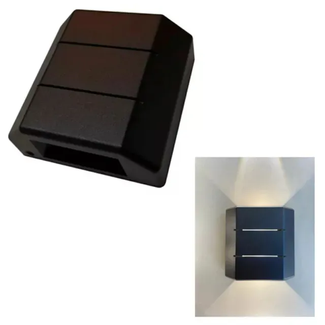 arandela led AL10 PR 6W 3000K preta