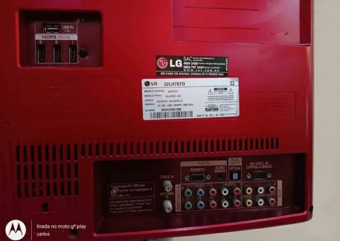 Tv LG Scarlet 32 Polegadas  - Foto 5