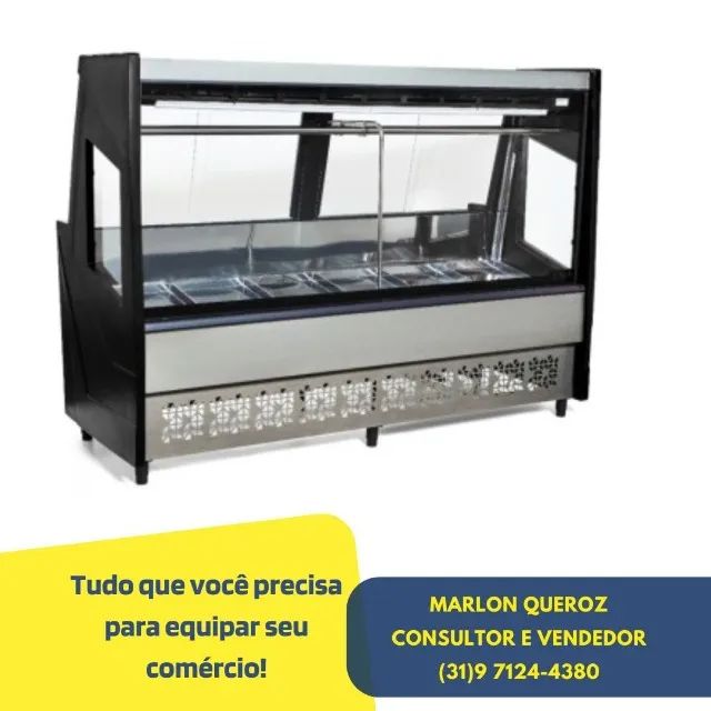 Balcão de Açougue 2 Metros Polar Preto
