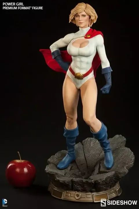Power Girl Premium Format Sideshow Dc Comics Lacrado - Foto 5