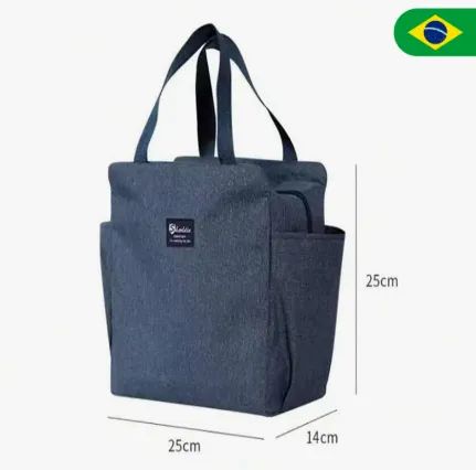 Bolsa térmica quente e frio marmita Fitness Academia trabalho pequena impermeável z842 - Foto 3