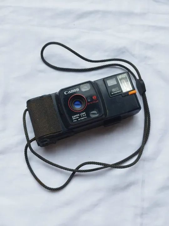 Câmera Analógica Canon Snappy 50 CAFS Auto Focus Lente 35mm/RARA/NÃO FUNCIONA