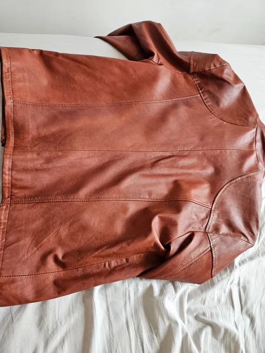 Casaco de couro (verdadeiro!) Argentino - Foto 5
