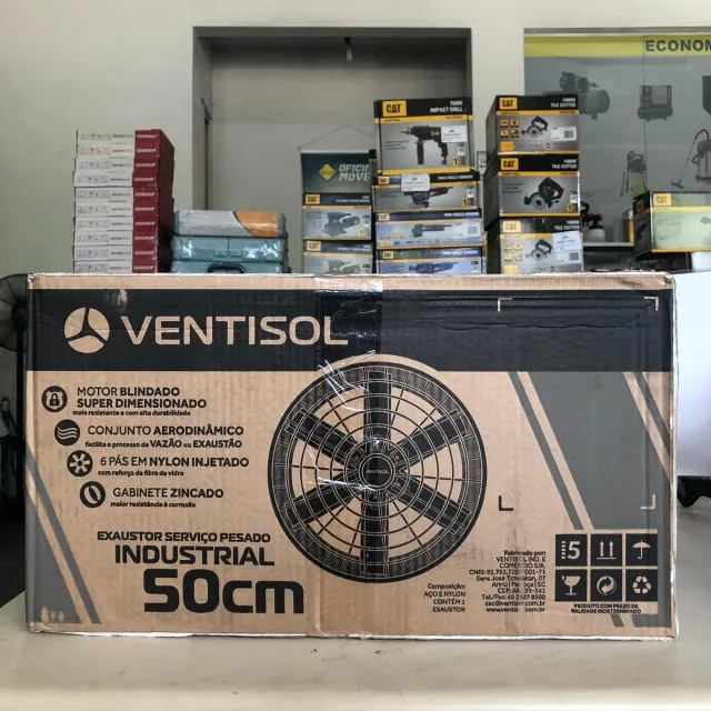 Exaustor axial diâmetro de 40 e 50 cm - Linha Industrial 220V