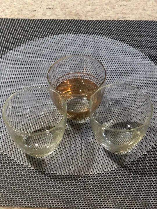 Antigo Lote com 3 copinho de cristal  - Foto 2