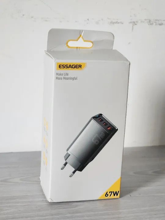 Carregador GaN Essager 67w: O Poder da Portabilidade!
